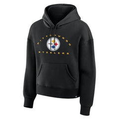 Pittsburgh Steelers Women's Eligible Receiver Legacy Pullover Hoodie Black