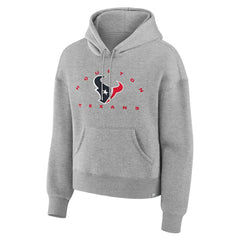 Houston Texans Women's Eligible Receiver Legacy Pullover Hoodie Heather Gray