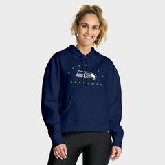 Seattle Seahawks Women's Eligible Receiver Legacy Pullover Hoodie College Navy