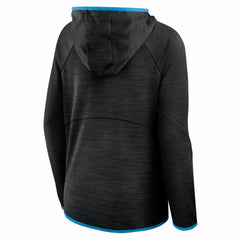 Carolina Panthers Women's Redzone End Around Pass Raglan Full-Zip Hoodie Black