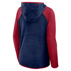 Houston Texans Women's Redzone End Around Pass Raglan Full-Zip Hoodie Navy/Red
