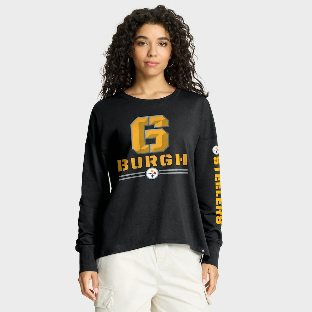 Pittsburgh Steelers Women's Hometown Legacy Long Sleeve T-Shirt Black