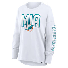 Miami Dolphins Women's Hometown Legacy Long Sleeve T-Shirt White