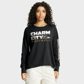 Baltimore Ravens Women's Hometown Legacy Long Sleeve T-Shirt Black