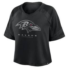 NFL Baltimore Ravens Women's Oversized Raglan V-Neck Blackout Fashion Jersey online