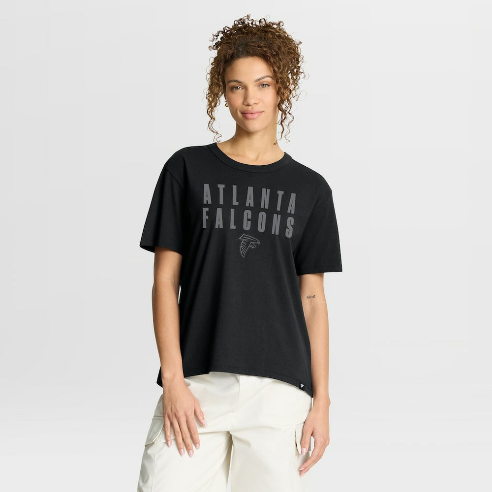 Atlanta Falcons Women's Blackout Kneel Down Legacy T-Shirt Black