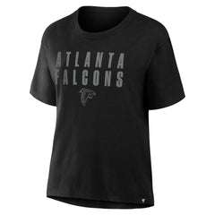 Atlanta Falcons Women's Blackout Kneel Down Legacy T-Shirt Black