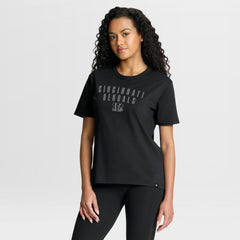 Cincinnati Bengals Women's Blackout Kneel Down Legacy T-Shirt Black
