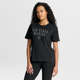 Las Vegas Raiders Women's Blackout Kneel Down Legacy T-Shirt Black