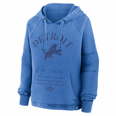 Detroit Lions Women's Oversized Raglan Gridiron Hoodie Blue