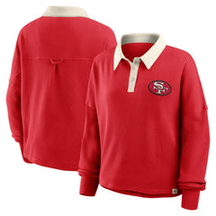 San Francisco 49ers Women's Oversized Hometown Premium Thermal Long Sleeve Shirt Scarlet