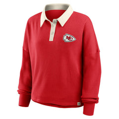 Kansas City Chiefs Women's Oversized Hometown Premium Thermal Long Sleeve Shirt Red
