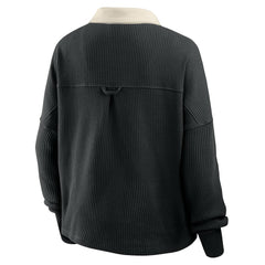 Pittsburgh Steelers Women's Oversized Hometown Premium Thermal Long Sleeve Shirt Black