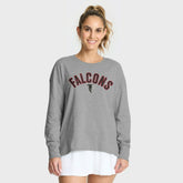 Atlanta Falcons Women's Hometown Legacy Long Sleeve T-Shirt Heather Gray