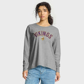Minnesota Vikings Women's Hometown Legacy Long Sleeve T-Shirt Heather Gray