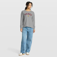Minnesota Vikings Women's Hometown Legacy Long Sleeve T-Shirt Heather Gray
