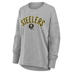 Pittsburgh Steelers Women's Hometown Legacy Long Sleeve T-Shirt Heather Gray