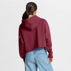Washington Commanders Women's Oversized Hometown Heritage Cropped Hoodie Burgundy