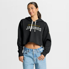 Jacksonville Jaguars Women's Oversized Hometown Heritage Cropped Hoodie Black