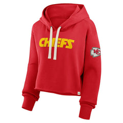 Kansas City Chiefs Women's Oversized Hometown Heritage Cropped Hoodie Red