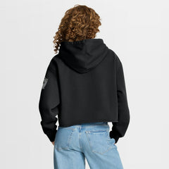 Las Vegas Raiders Women's Oversized Hometown Heritage Cropped Hoodie Black