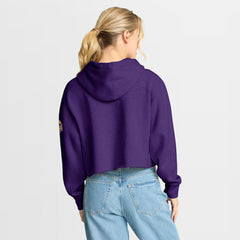 Minnesota Vikings Women's Oversized Hometown Heritage Cropped Hoodie Purple
