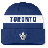 NHL Toronto Maple Leafs Fanatics Authentic Pro Rink Cuffed Knit Hat - Blue