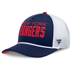 NHL New York Rangers Fanatics Authentic Pro Rink A-Frame Adjustable Hat - Navy/White