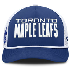 NHL Toronto Maple Leafs Fanatics Authentic Pro Rink A-Frame Adjustable Hat - Blue/White