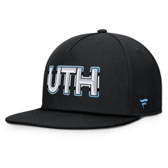 NHL Utah Mammoth Fanatics Authentic Pro Rink Team Code Snapback Hat - Black