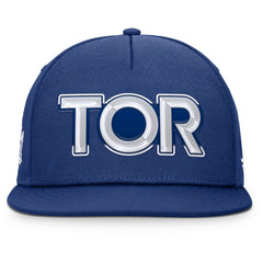 NHL Toronto Maple Leafs Fanatics Authentic Pro Rink Team Code Snapback Hat - Blue