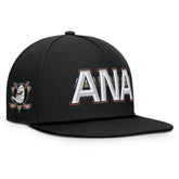 NHL Anaheim Ducks Fanatics Authentic Pro Rink Team Code Snapback Hat - Black