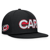 NHL Carolina Hurricanes Fanatics Authentic Pro Rink Team Code Snapback Hat - Black