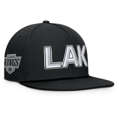 NHL Los Angeles Kings Fanatics Authentic Pro Rink Team Code Snapback Hat - Black