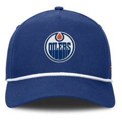 NHL Edmonton Oilers Fanatics Authentic Pro Rink Roper A-Frame Adjustable Hat - Royal