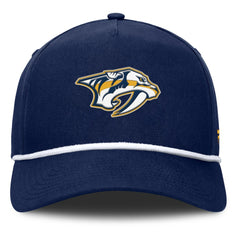 NHL Nashville Predators Fanatics Authentic Pro Rink Roper A-Frame Adjustable Hat - Navy