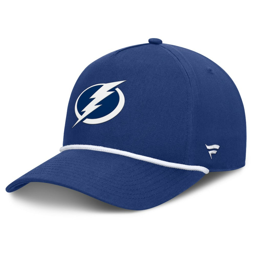 NHL Tampa Bay Lightning Fanatics Authentic Pro Rink Roper A-Frame Adjustable Hat - Blue