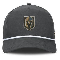 NHL Vegas Golden Knights Fanatics Authentic Pro Rink Roper A-Frame Adjustable Hat - Charcoal