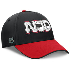NHL New Jersey Devils Fanatics Authentic Pro Rink Team Code Flex Hat - Black/Red