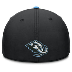 NHL Utah Mammoth Fanatics Authentic Pro Rink Team Code Flex Hat - Black/Light Blue