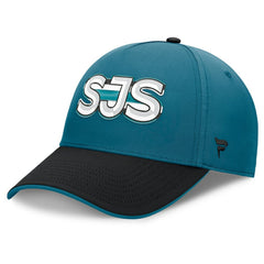 NHL San Jose Sharks Fanatics Authentic Pro Rink Team Code Flex Hat - Teal/Black