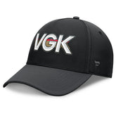 NHL Vegas Golden Knights Fanatics Authentic Pro Rink Team Code Flex Hat - Black/Charcoal