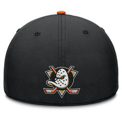 NHL Anaheim Ducks Fanatics Authentic Pro Rink Team Code Flex Hat - Black/Orange