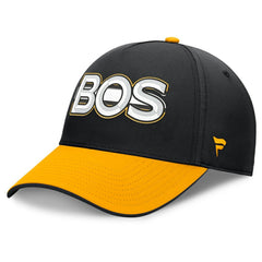 NHL Boston Bruins Fanatics Authentic Pro Rink Team Code Flex Hat - Black/Gold
