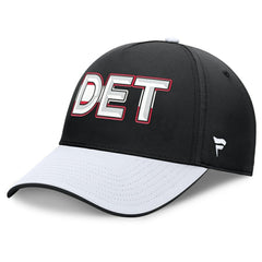 NHL Detroit Red Wings Fanatics Authentic Pro Rink Team Code Flex Hat - Black/White