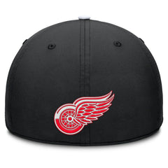 NHL Detroit Red Wings Fanatics Authentic Pro Rink Team Code Flex Hat - Black/White