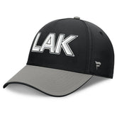 NHL Los Angeles Kings Fanatics Authentic Pro Rink Team Code Flex Hat - Black/Gray