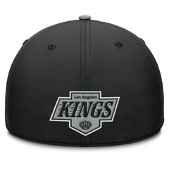 NHL Los Angeles Kings Fanatics Authentic Pro Rink Team Code Flex Hat - Black/Gray
