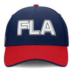 NHL Florida Panthers Fanatics Authentic Pro Rink Team Code Flex Hat - Navy/Red