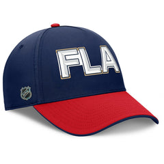 NHL Florida Panthers Fanatics Authentic Pro Rink Team Code Flex Hat - Navy/Red